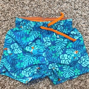 H&M Kids Blue Tropical Print Shorts